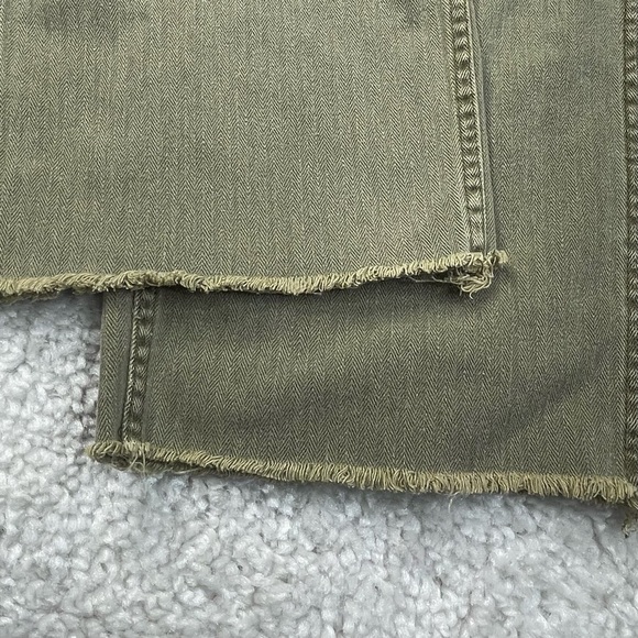 Free People Clean Mod Utility Crop Pant RAW HEM size 2 | 24w boho earthy cropped - Picture 6 of 10